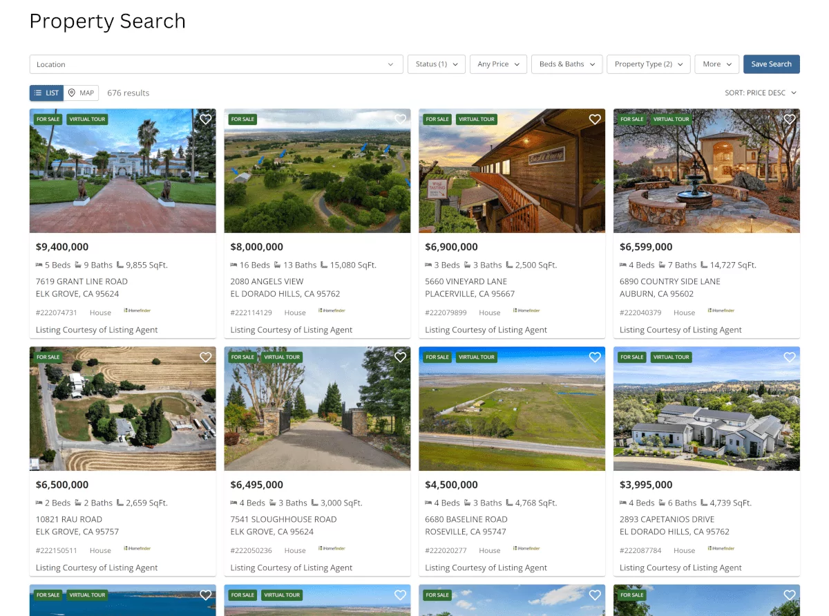 Standard Search screenshot